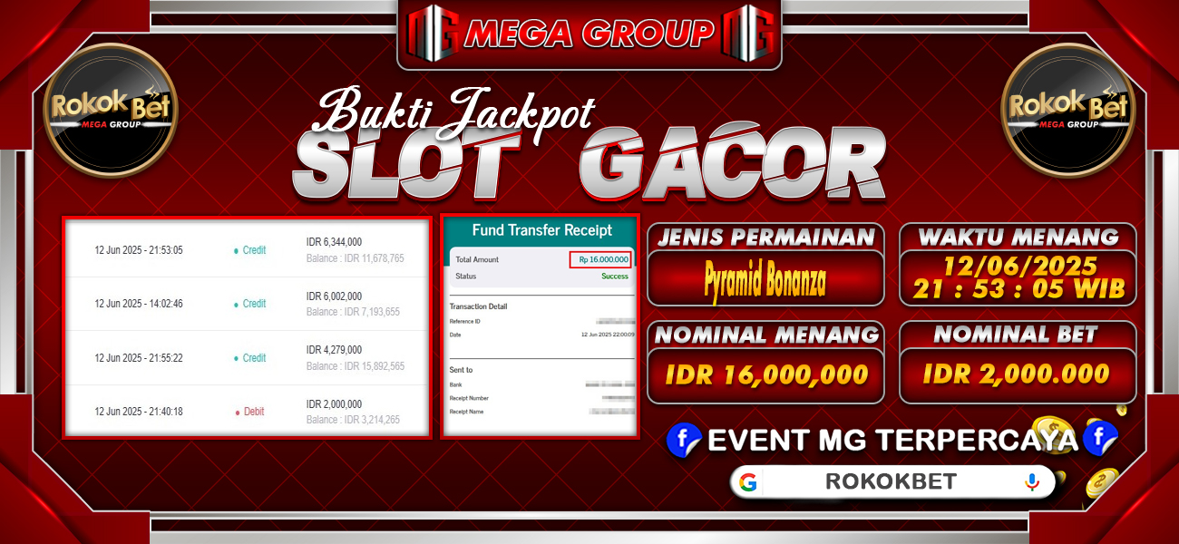 Bukti JP situs Rokokbet hari Sabtu, 14 Juni 2025