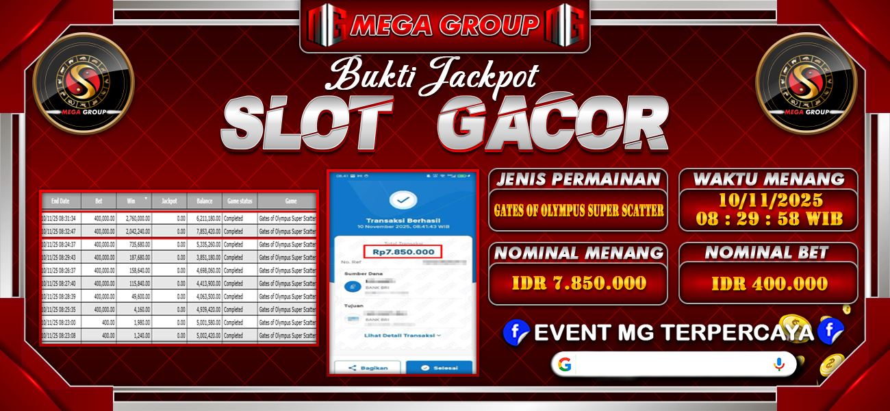 Bukti JP situs Rokokbet hari Senin, 10 November 2025